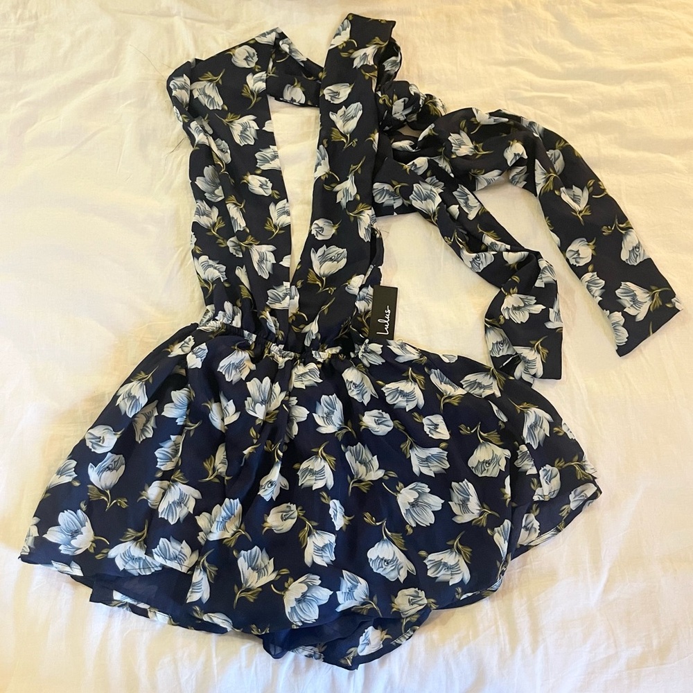 Convertible floral boho formal beach spring summer Flared romper